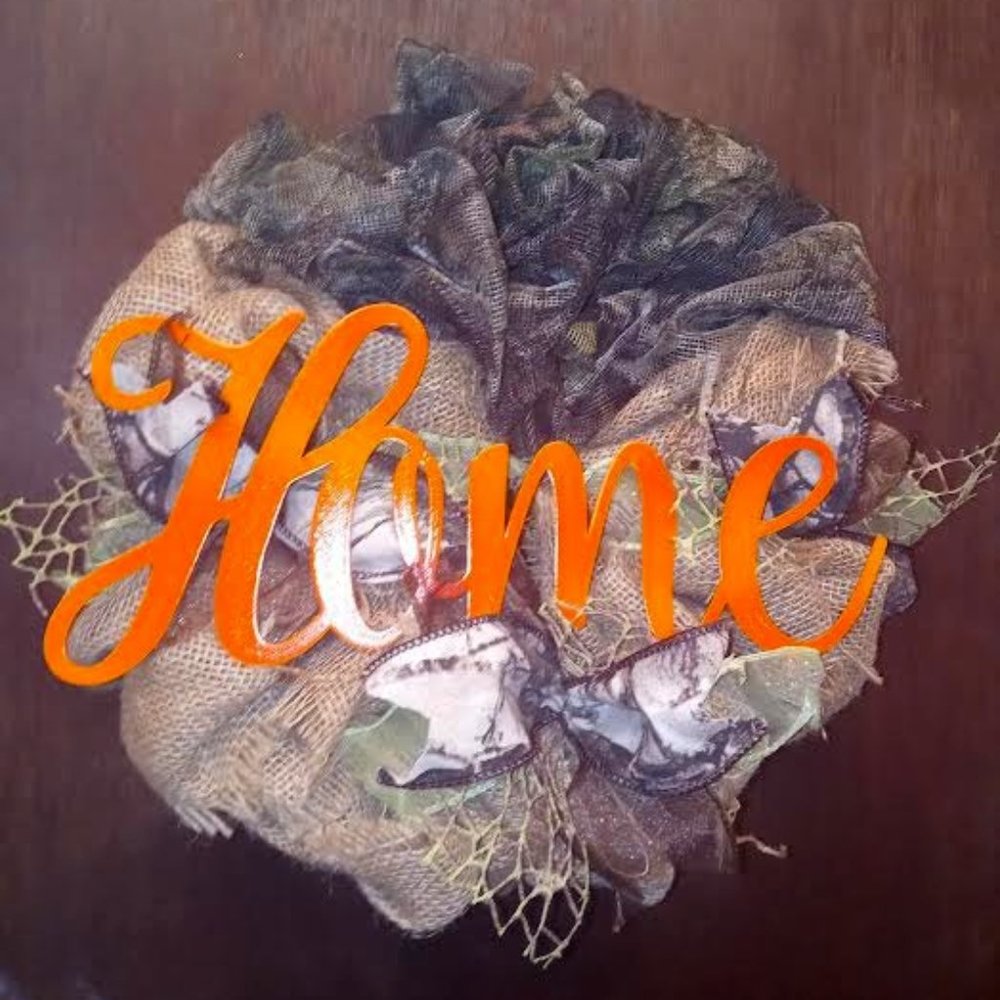 The Camouflage Welcome Wreath